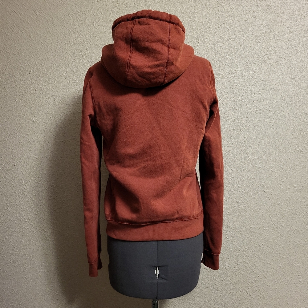 Abercrombie & Fitch Muted Brick Red Full Zip Hoodie Size Small - Picture 4 of 16